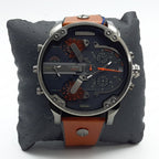 Diesel DZ7332 Mr. Daddy 2.0 Chronograph Men's Watch – Black Dial & Brown Leather Strap