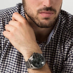 Diesel DZ4282 Mega Chief Chronograph Men's Watch – Grey Dial & Grey Stainless Steel Strap