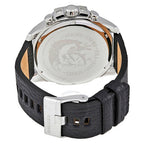 Diesel DZ4423 Mega Chief Chronograph Men's Watch – Blue Dial & Black Leather Strap