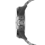 Diesel DZ7372 Uber Chief Chronograph Men's Watch – Black Dial & Grey Stainless Steel Strap