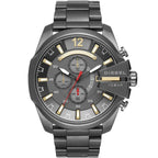 Diesel DZ4479 Mega Chief Chronograph Men's Watch – Grey Dial & Black Stainless Steel Strap