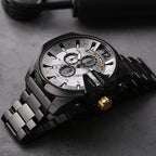 Diesel DZ4479 Mega Chief Chronograph Men's Watch – Grey Dial & Black Steel Strap