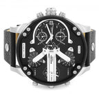 Diesel DZ7313 Mr. Daddy Chronograph Men's Watch – Black Dial & Black Leather Strap