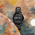 Armani Exchange Hampton AX7101 Men's Watch – Black Dial with Black Stainless Steel Bracelet