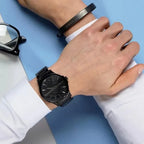 Armani Exchange Hampton AX7101 Men's Watch – Black Dial with Black Stainless Steel Bracelet