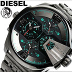 Diesel DZ7372 Uber Chief Chronograph Men's Watch – Black Dial & Grey Stainless Steel Strap