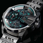 Diesel DZ7372 Uber Chief Chronograph Men's Watch – Black Dial & Grey Stainless Steel Strap