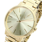 Armani Exchange Cayde AX2707 Men's Analog Watch – Gold Dial with Coordinated Gold Stainless Steel Strap