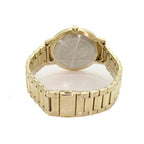 Armani Exchange Cayde AX2707 Men's Analog Watch – Gold Dial with Coordinated Gold Stainless Steel Strap