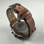 Diesel DZ7332 Mr. Daddy 2.0 Chronograph Men's Watch – Black Dial & Brown Leather Strap