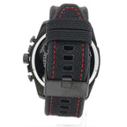 Diesel DZ4512 Mega Chief Chronograph Men's Watch – Silver Dial & Black Leather Strap