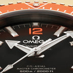 OMEGA Seamaster Planet Ocean 600M 42mm - Black and Orange on Black Rubber Strap