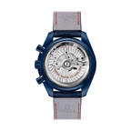 OMEGA Speedmaster Moonphase "Blue Side Of The Moon" Chronograph Ceramic 44.25mm - Blue on Leather Strap