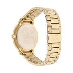 Armani Exchange Cayde AX2707 Men's Analog Watch – Gold Dial with Coordinated Gold Stainless Steel Strap