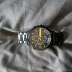 Armani Exchange Hampton AX2164 Men's Chronograph Watch – Black Dial with Black Stainless Steel Strap