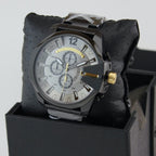 Diesel DZ4479 Mega Chief Chronograph Men's Watch – Grey Dial & Black Steel Strap