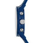 Men's Armani Exchange Outerbanks Chronograph Watch AX1327 – Blue Dial with Blue Silicone Strap