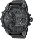 Diesel DZ7396 Mr. Daddy 2.0 Chronograph Men's Watch – Black Dial & Black Stainless Steel Strap